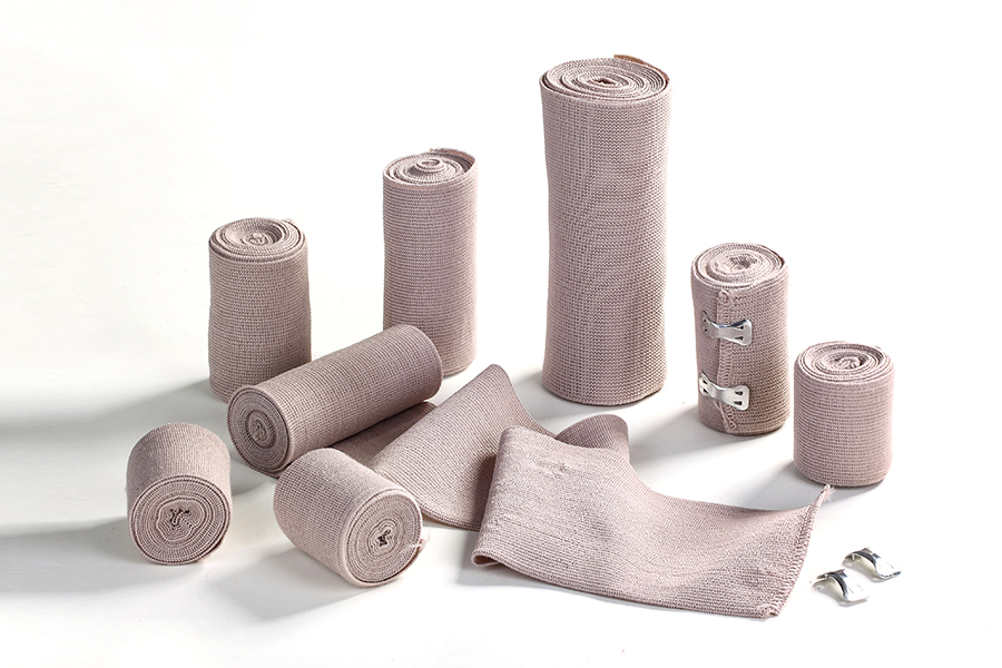 Cuidados pós -operatórios cor de pele de alta bandagem elástica