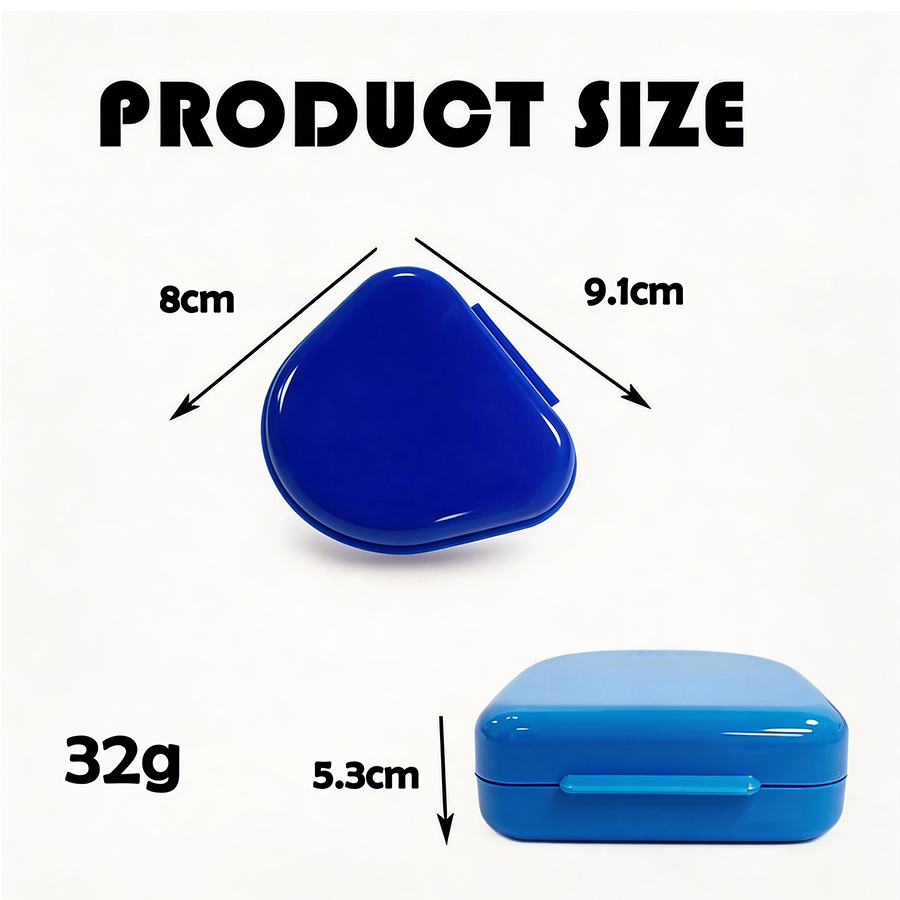 Caixa de plástico para prótese dentária