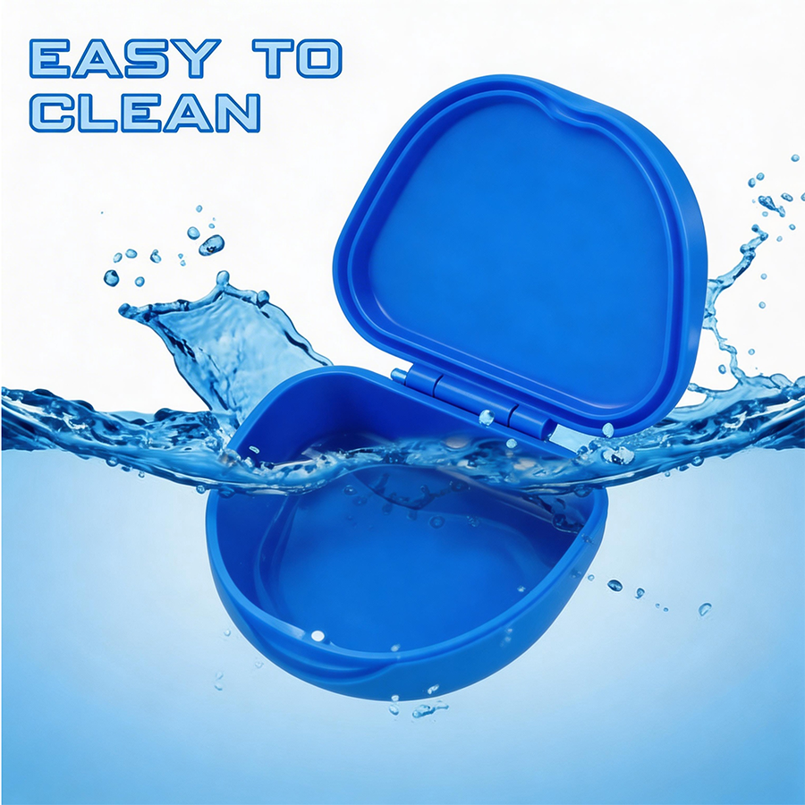 Caixa de plástico para prótese dentária