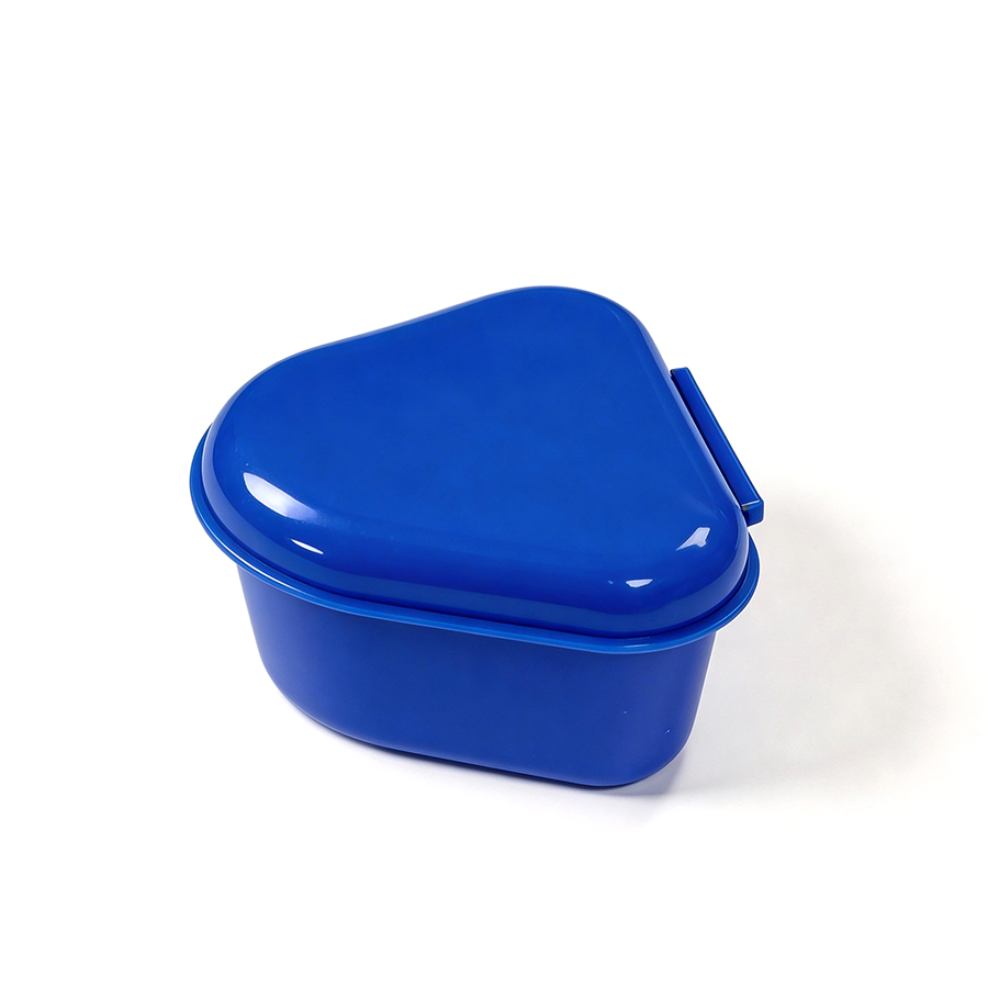 Caixa de plástico para prótese dentária