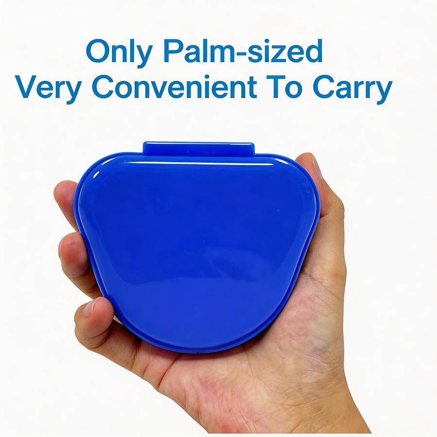 Caixa de plástico para prótese dentária